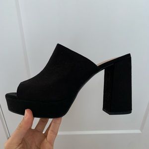 Black Platform High Heel